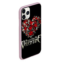 Чехол iPhone 11 Pro матовый Bullet For My Valentine: Temper Temper, цвет: 3D-розовый — фото 2