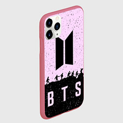 Чехол iPhone 11 Pro матовый BTS Boys, цвет: 3D-малиновый — фото 2