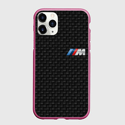 Чехол iPhone 11 Pro матовый BMW, цвет: 3D-малиновый