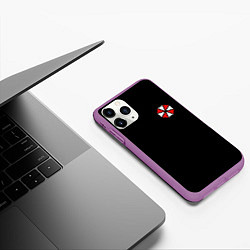 Чехол iPhone 11 Pro матовый UMBRELLA CORP, цвет: 3D-фиолетовый — фото 2