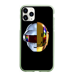 Чехол iPhone 11 Pro матовый Daft Punk: Smile Helmet