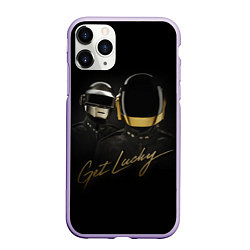 Чехол iPhone 11 Pro матовый Daft Punk: Get Lucky, цвет: 3D-светло-сиреневый