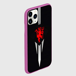 Чехол iPhone 11 Pro матовый MUFC, цвет: 3D-фиолетовый — фото 2