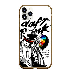 Чехол iPhone 11 Pro матовый Daft Punk: Our work is never over, цвет: 3D-коричневый