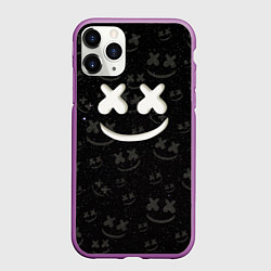 Чехол iPhone 11 Pro матовый Marshmello Cosmos pattern