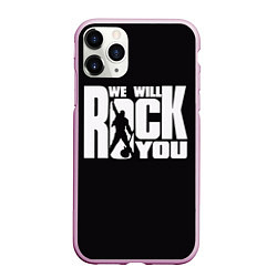 Чехол iPhone 11 Pro матовый Queen: We will rock you, цвет: 3D-розовый