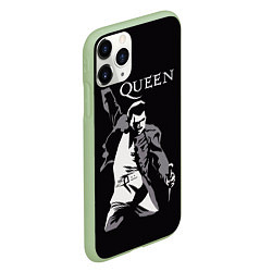 Чехол iPhone 11 Pro матовый Queen Star, цвет: 3D-салатовый — фото 2