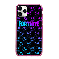 Чехол iPhone 11 Pro матовый FORTNITE x MARSHMELLO, цвет: 3D-малиновый