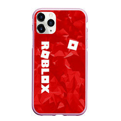 Чехол iPhone 11 Pro матовый ROBLOX: Red Style, цвет: 3D-розовый