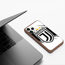 Чехол iPhone 11 Pro матовый Juventus: 3 Stars, цвет: 3D-коричневый — фото 2
