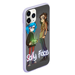 Чехол iPhone 11 Pro матовый Sally Face: Friends, цвет: 3D-светло-сиреневый — фото 2