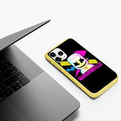 Чехол iPhone 11 Pro матовый Marshmello DJ, цвет: 3D-желтый — фото 2