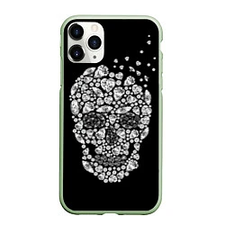 Чехол iPhone 11 Pro матовый Diamond Skull