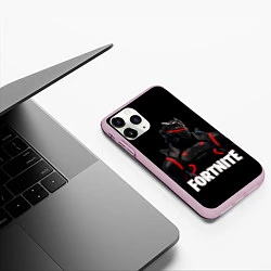 Чехол iPhone 11 Pro матовый Fortnite: Cyborg, цвет: 3D-розовый — фото 2