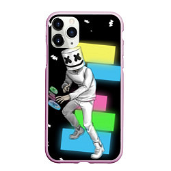 Чехол iPhone 11 Pro матовый Marshmello 80's