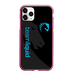 Чехол iPhone 11 Pro матовый TEAM LIQUID, цвет: 3D-малиновый