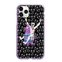 Чехол iPhone 11 Pro матовый Marshmello x Llama