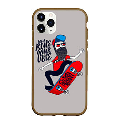 Чехол iPhone 11 Pro матовый Skaterboard Rule