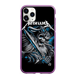 Чехол iPhone 11 Pro матовый Metallica