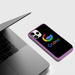Чехол iPhone 11 Pro матовый GOOSE, цвет: 3D-фиолетовый — фото 2