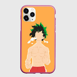 Чехол iPhone 11 Pro матовый Моя Геройская Академия, цвет: 3D-малиновый