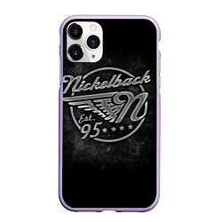 Чехол iPhone 11 Pro матовый Nickelback Est. 1995, цвет: 3D-светло-сиреневый