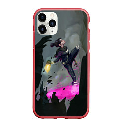 Чехол iPhone 11 Pro матовый Apex Legends: Wraith, цвет: 3D-красный