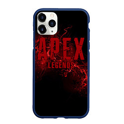 Чехол iPhone 11 Pro матовый Apex Legends: Red Blood, цвет: 3D-тёмно-синий