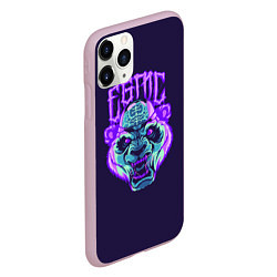 Чехол iPhone 11 Pro матовый Evil Panda, цвет: 3D-розовый — фото 2