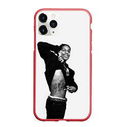 Чехол iPhone 11 Pro матовый ASAP Rocky: White Fashion, цвет: 3D-красный