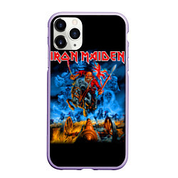 Чехол iPhone 11 Pro матовый Iron Maiden: Great Britain Warriors, цвет: 3D-светло-сиреневый