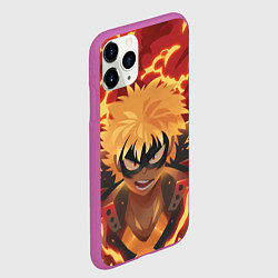 Чехол iPhone 11 Pro матовый Boku no Hero Academia, цвет: 3D-фиолетовый — фото 2
