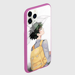 Чехол iPhone 11 Pro матовый Дождь, цвет: 3D-фиолетовый — фото 2