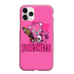 Чехол iPhone 11 Pro матовый Fortnite, цвет: 3D-малиновый