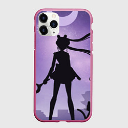 Чехол iPhone 11 Pro матовый Pretty Soldier Sailor Moon, цвет: 3D-малиновый