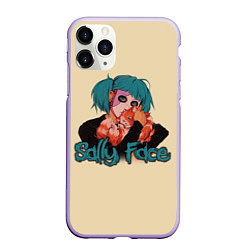 Чехол iPhone 11 Pro матовый Sally Face: Kid Girl, цвет: 3D-светло-сиреневый