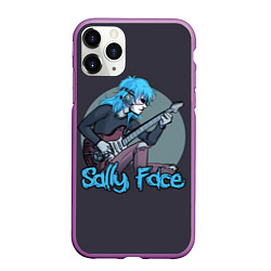 Чехол iPhone 11 Pro матовый Sally Face: Rock, цвет: 3D-фиолетовый