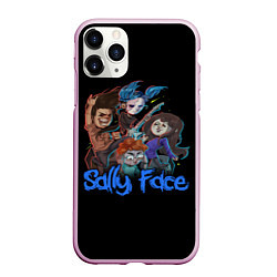 Чехол iPhone 11 Pro матовый Sally Face: Rock Band, цвет: 3D-розовый