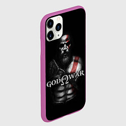 Чехол iPhone 11 Pro матовый God of War, цвет: 3D-фиолетовый — фото 2