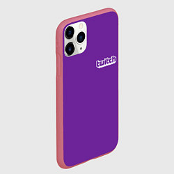 Чехол iPhone 11 Pro матовый Twitch Streamer, цвет: 3D-малиновый — фото 2