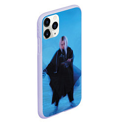 Чехол iPhone 11 Pro матовый Billie Eilish: Blue Fashion, цвет: 3D-светло-сиреневый — фото 2