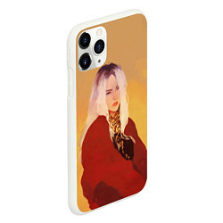Чехол iPhone 11 Pro матовый Billie Eilish: Sun, цвет: 3D-белый — фото 2