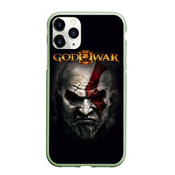 Чехол iPhone 11 Pro матовый God of War, цвет: 3D-салатовый