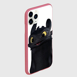 Чехол iPhone 11 Pro матовый Черная фурия, цвет: 3D-малиновый — фото 2