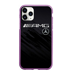 Чехол iPhone 11 Pro матовый Mercedes AMG