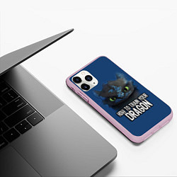 Чехол iPhone 11 Pro матовый How to train your dragon, цвет: 3D-розовый — фото 2