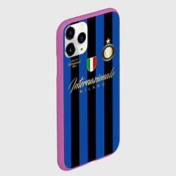 Чехол iPhone 11 Pro матовый Internazionale Milano, цвет: 3D-фиолетовый — фото 2