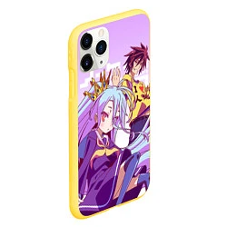 Чехол iPhone 11 Pro матовый No Game No Life, цвет: 3D-желтый — фото 2