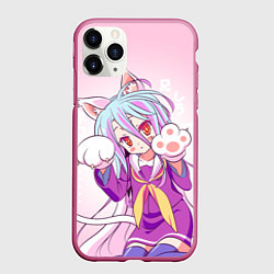 Чехол iPhone 11 Pro матовый No Game No Life, цвет: 3D-малиновый