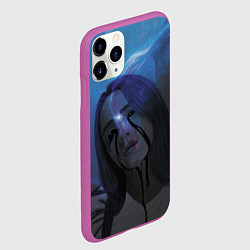 Чехол iPhone 11 Pro матовый Billie Eilish: Come Out And Play, цвет: 3D-фиолетовый — фото 2